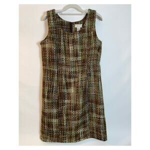 Carlucci‎ Vintage Tweed Sheath Dress - Size 10 -  Great Look That is New Again!
